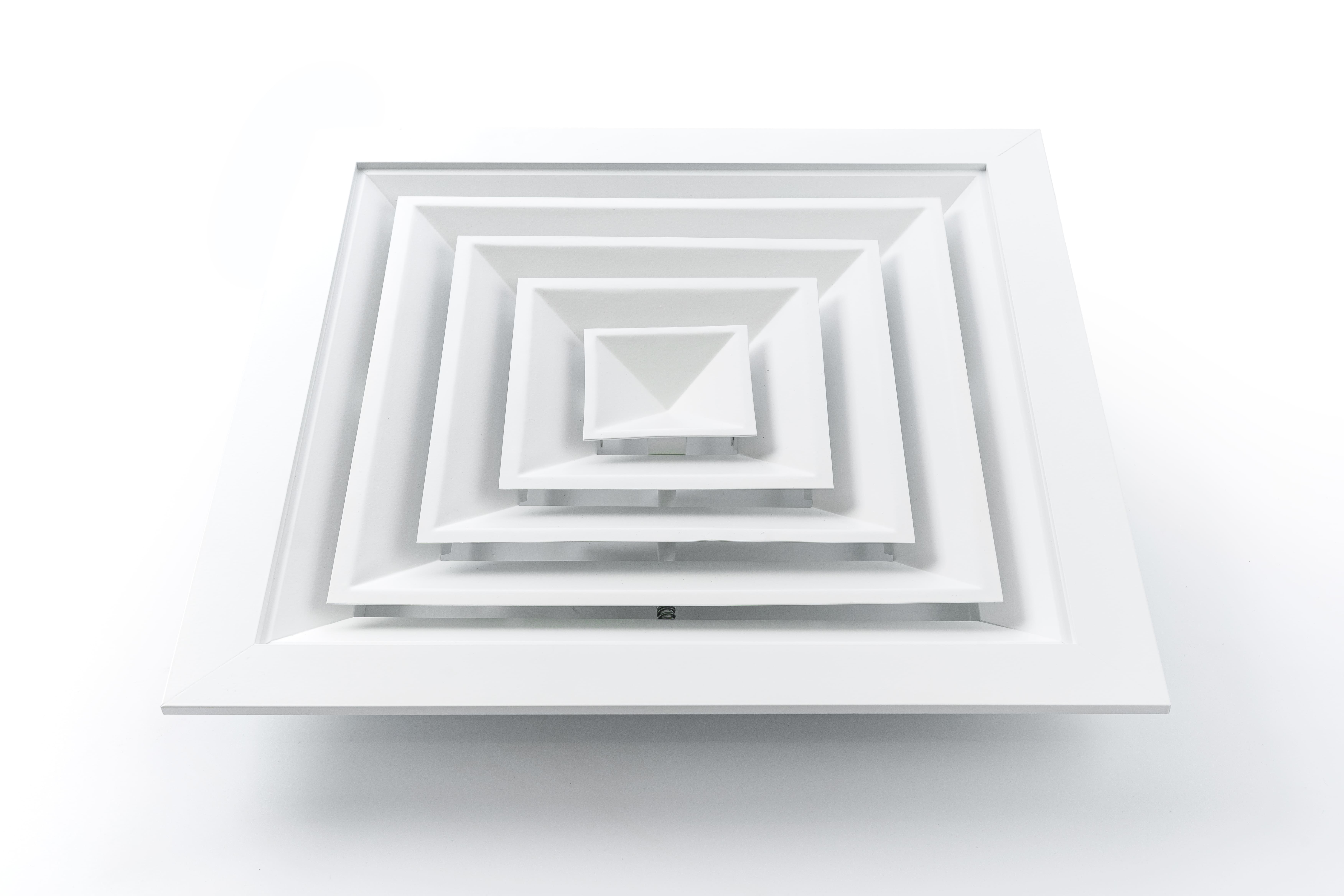 Квадратный потолочный диффузор без дампера RAD